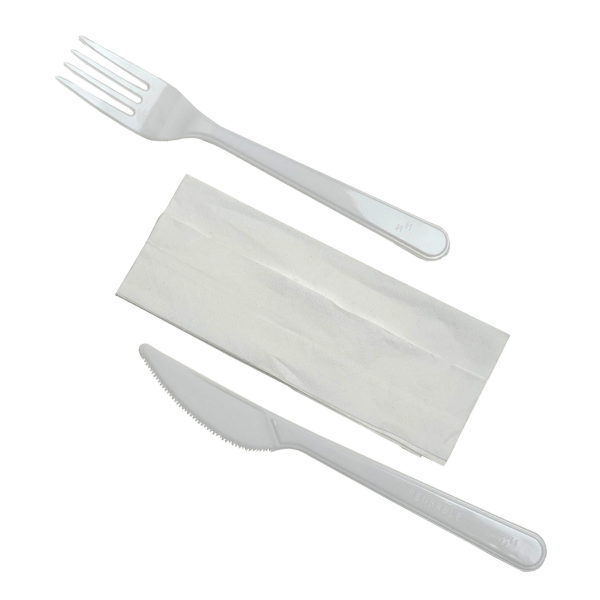 Bis Posate | Forchetta, Coltello, Tovagliolo - immagine 2