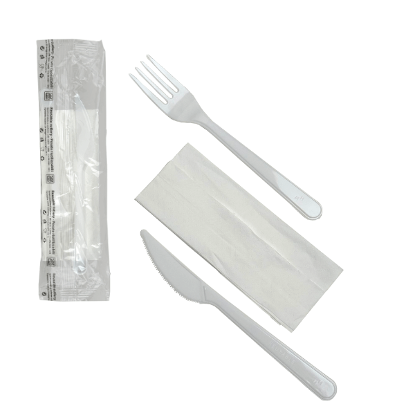 Bis Posate | Forchetta, Coltello, Tovagliolo